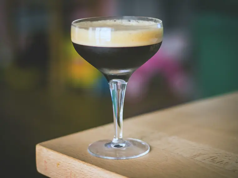 Espresso martini en copa